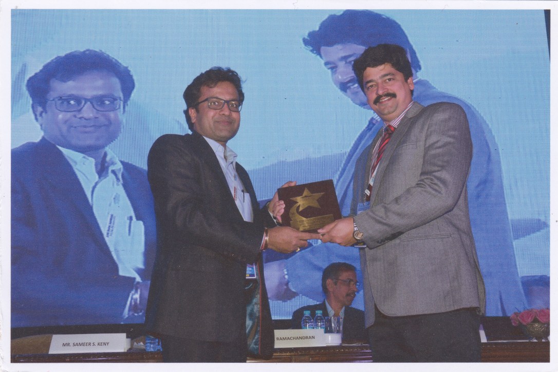 Mr. Sameer Keny being felicitated by FAFAI